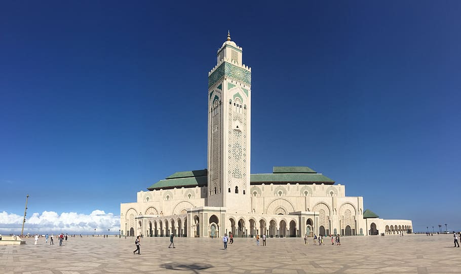 People going to church, casablanca, morocco, mosque, islam, religion, HD wallpaper