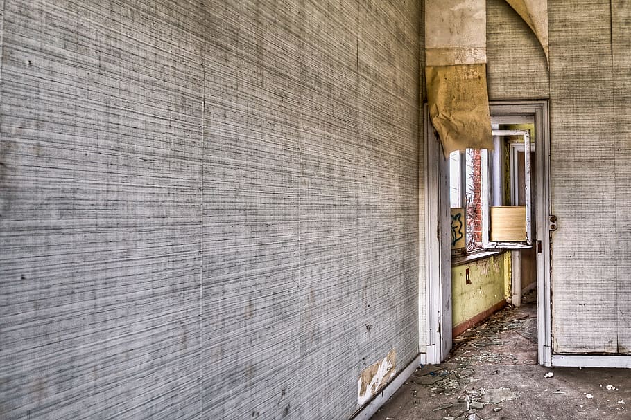 House, Abandoned, Door, deteriorated, hdr, architecture, textured HD wallpaper