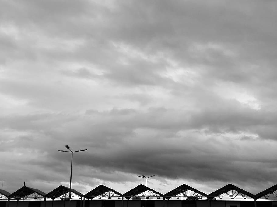 grey, sky, cloudy, dramatic, outdoor, clouds, cloud - sky, architecture HD wallpaper