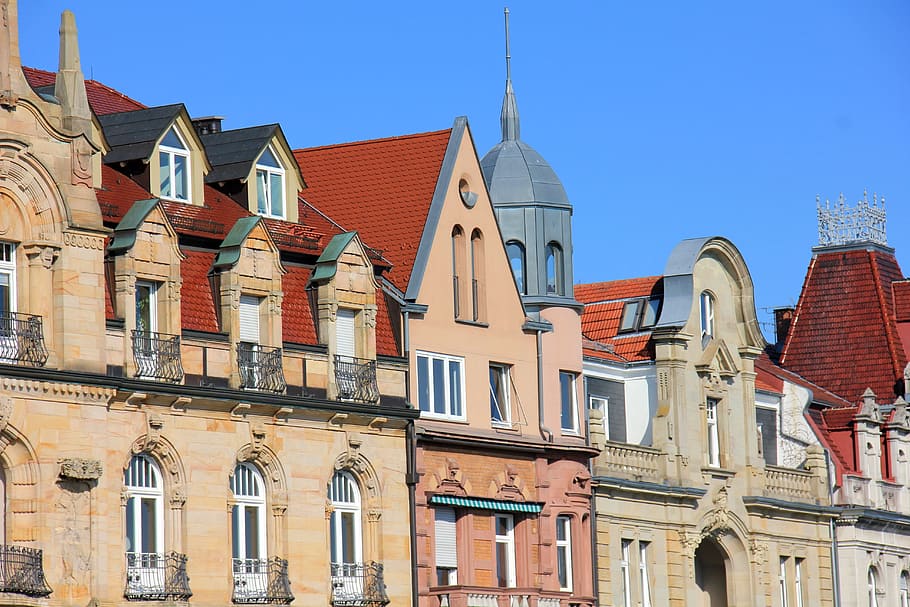 building, truss, homes, cityscape, facades, urban, building exterior HD wallpaper