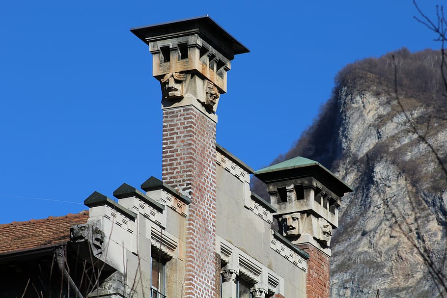 fireplaces, chimneys, heating, emissions, building, roof, drains HD wallpaper