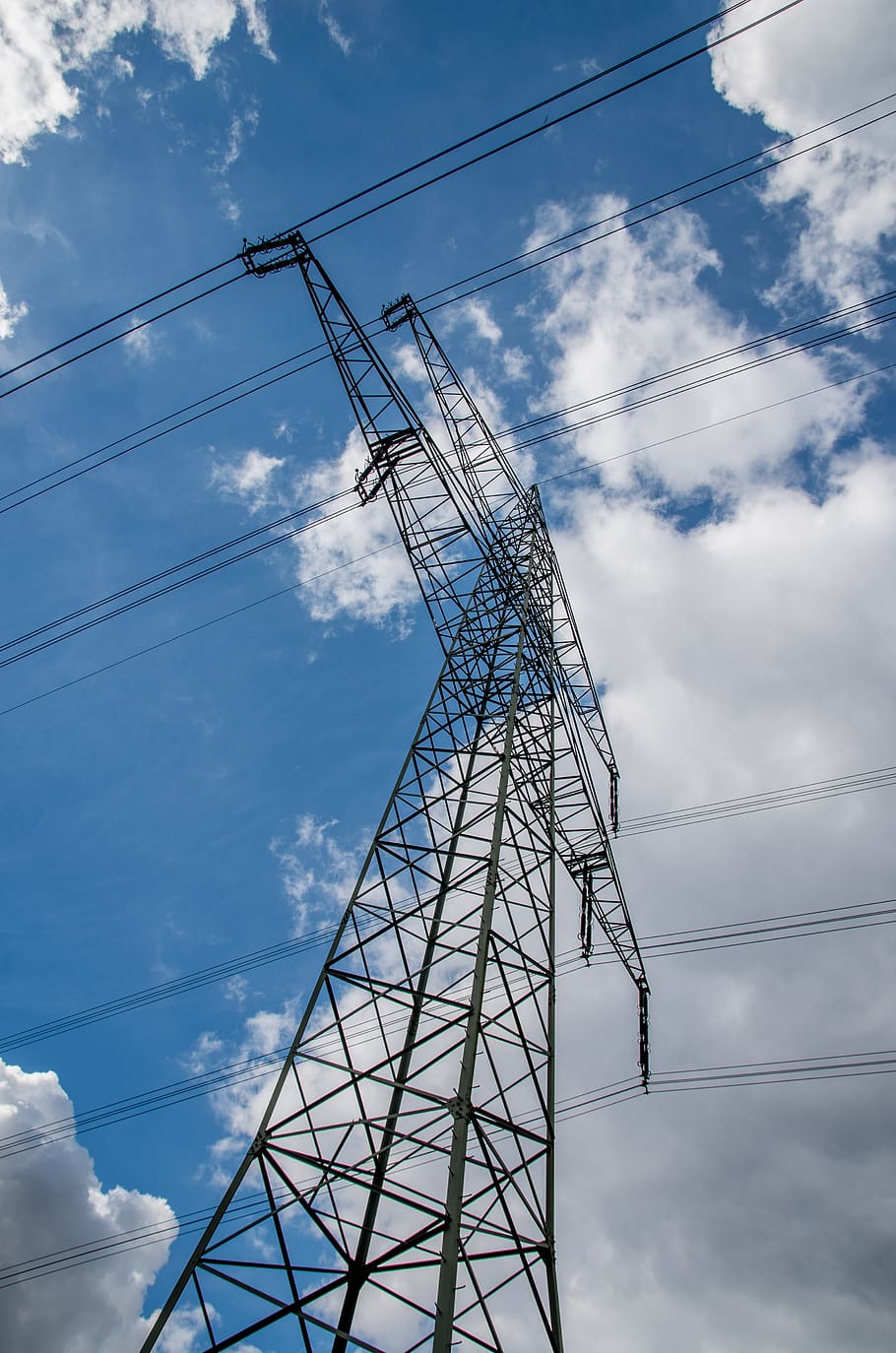 electricity, strommast, voltage, performance, industry, wire HD wallpaper