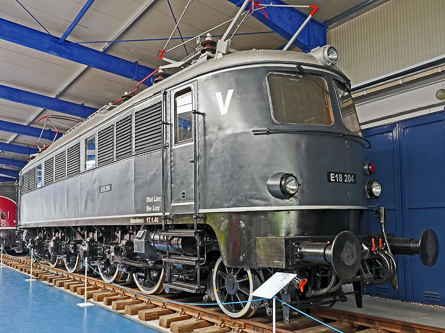 electric locomotive, museum, prora, rügen, german reichsbahn, HD wallpaper