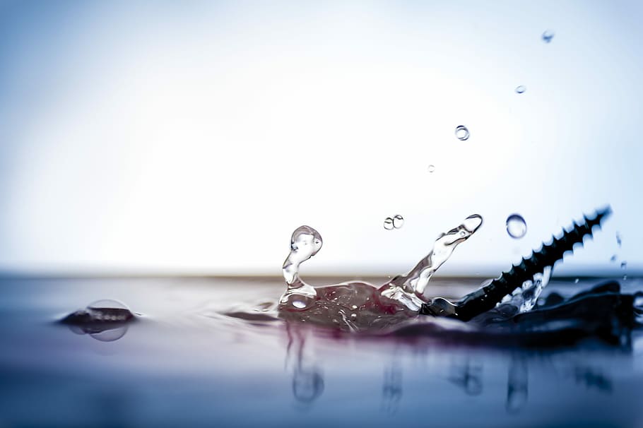 Close, Drip, Screw, Drop Of Water, macro photography, drops of water HD wallpaper