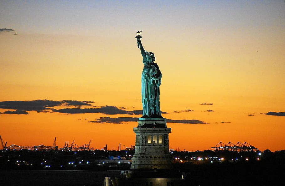 Statue of Liberty, usa, america, lady liberty, united states, HD wallpaper