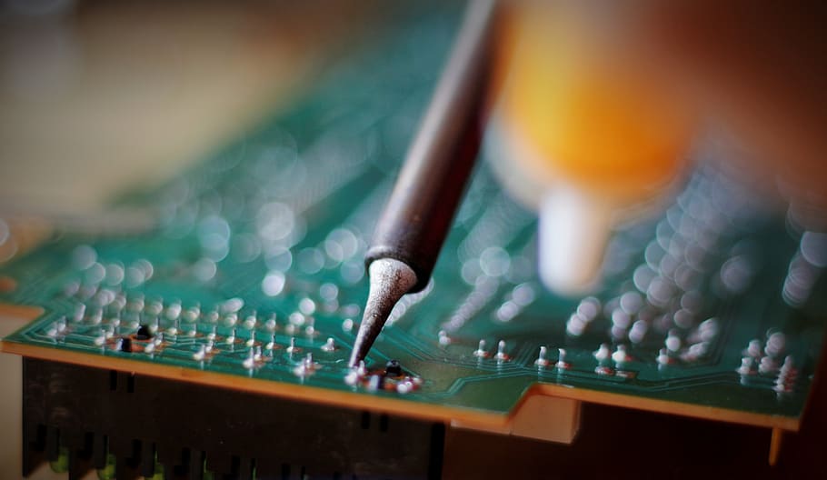 solder, printed circuit boards, macro, motherboard, chip, datailaufnahme