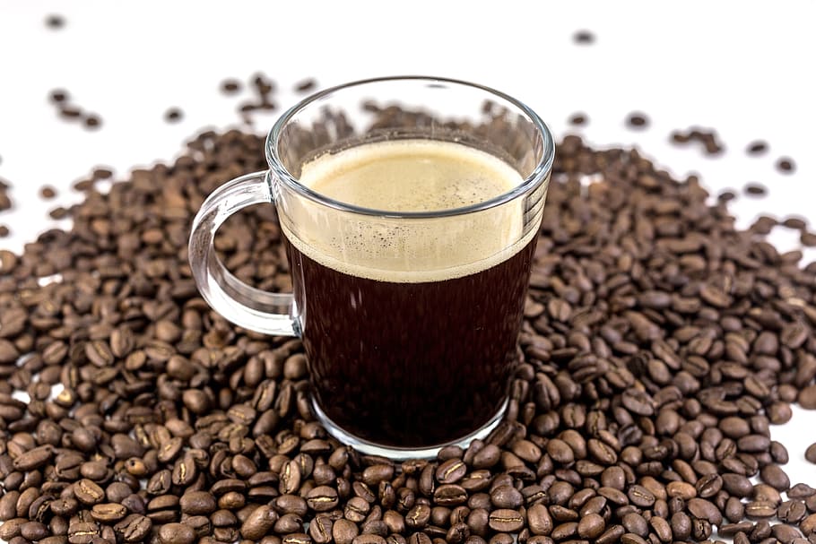 beans, seeds, black, brewed, coffee, hot, drink, food and drink HD wallpaper