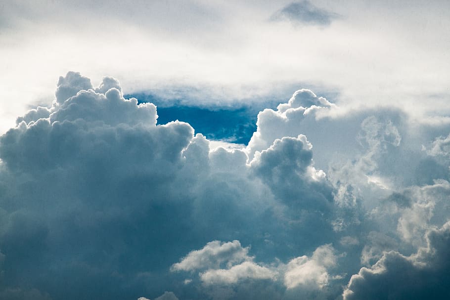 nature, sky, clouds, blue, cloud - sky, cloudscape, backgrounds HD wallpaper