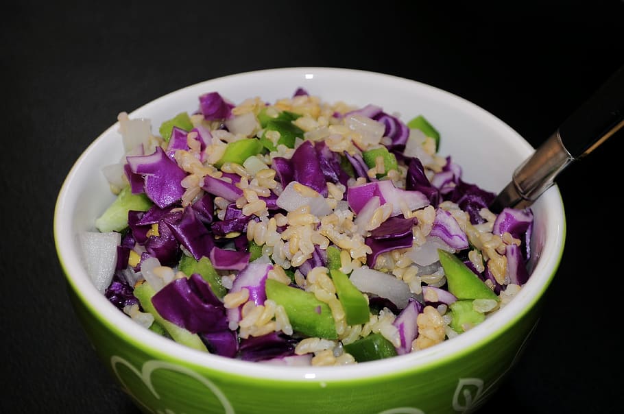 Vegetables, Rice, purple, food and drink, healthy eating, freshness HD wallpaper