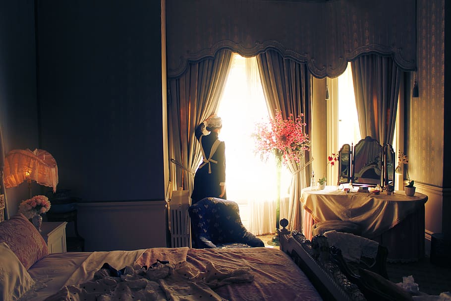 maid, room, old, manor, interior, space, architecture, lounge HD wallpaper