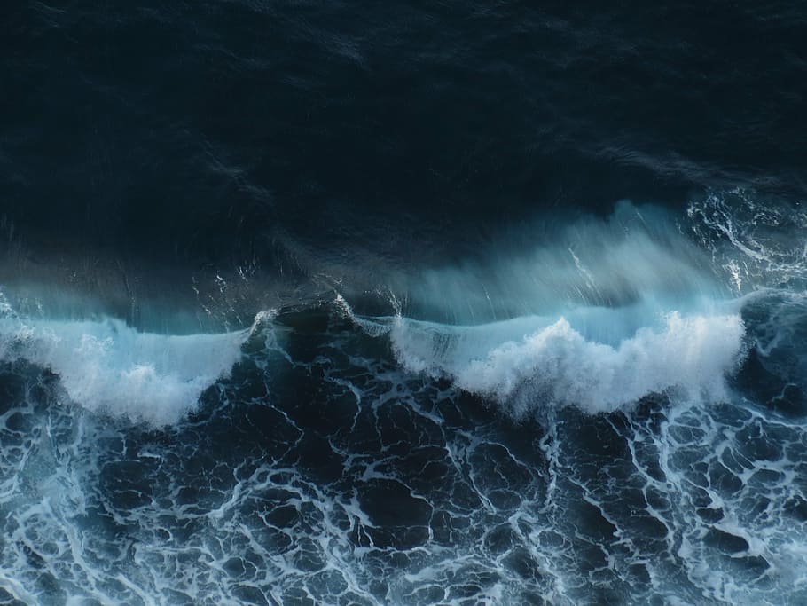sea waves, crusher, surf, swell, foam, spray, storm, water HD wallpaper