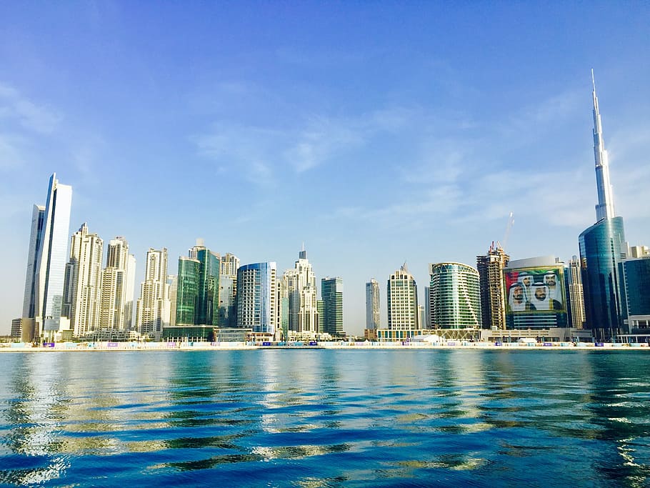 high-rise buildings, Dubai, City, Uae, skyscraper, urban skyline HD wallpaper