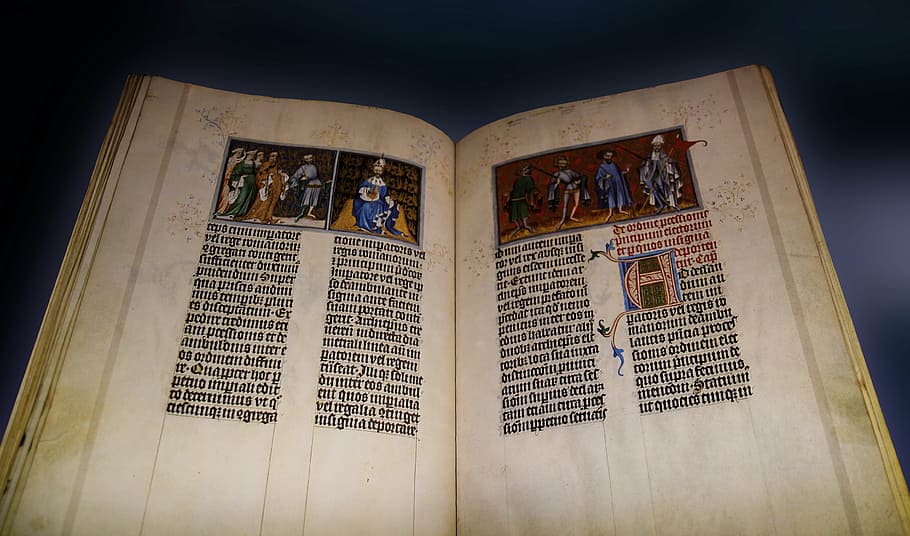 book, old, old book, historically, read, font, middle ages HD wallpaper