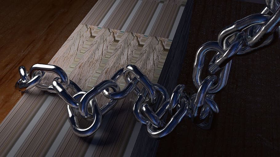 chain, silver, strings, metal, strength, indoors, wood - material HD wallpaper