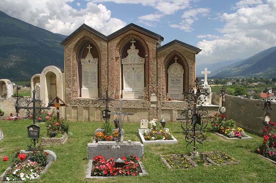 Crypt, Grave, Stones, South Tyrol, grave stones, val venosta, HD wallpaper