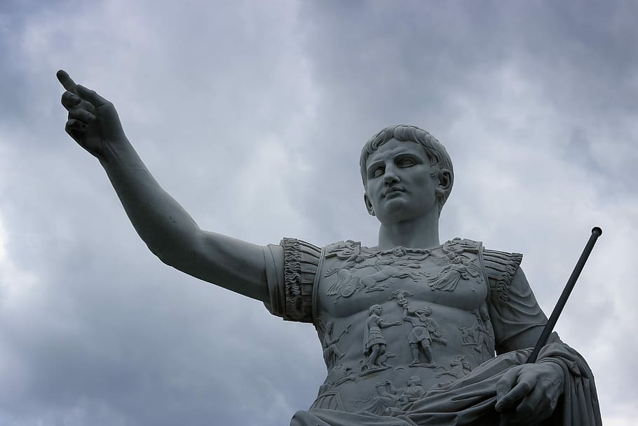 Julius Ceasar statue, Caesar Palace, Las Vegas, Resort, Angel, HD wallpaper