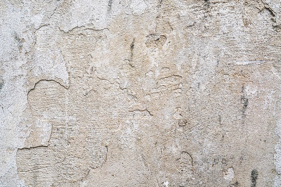 texture, wall, white, plaster, structure, cracks, background HD wallpaper