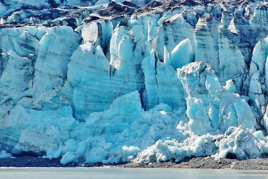alaska, cruise, iceberg, sea, nature, glacial, cold temperature, HD wallpaper