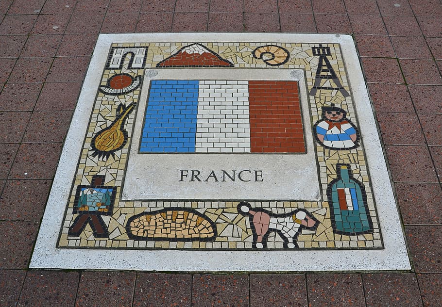 france, team emblem, flag, country, nation, national, world, HD wallpaper