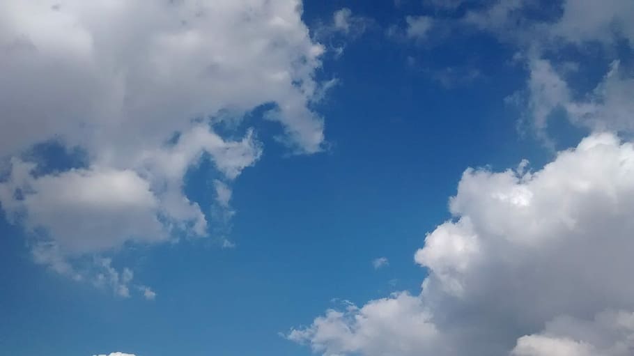 Clouds, Blue Sky, Air, cloud - sky, backgrounds, cloudscape HD wallpaper