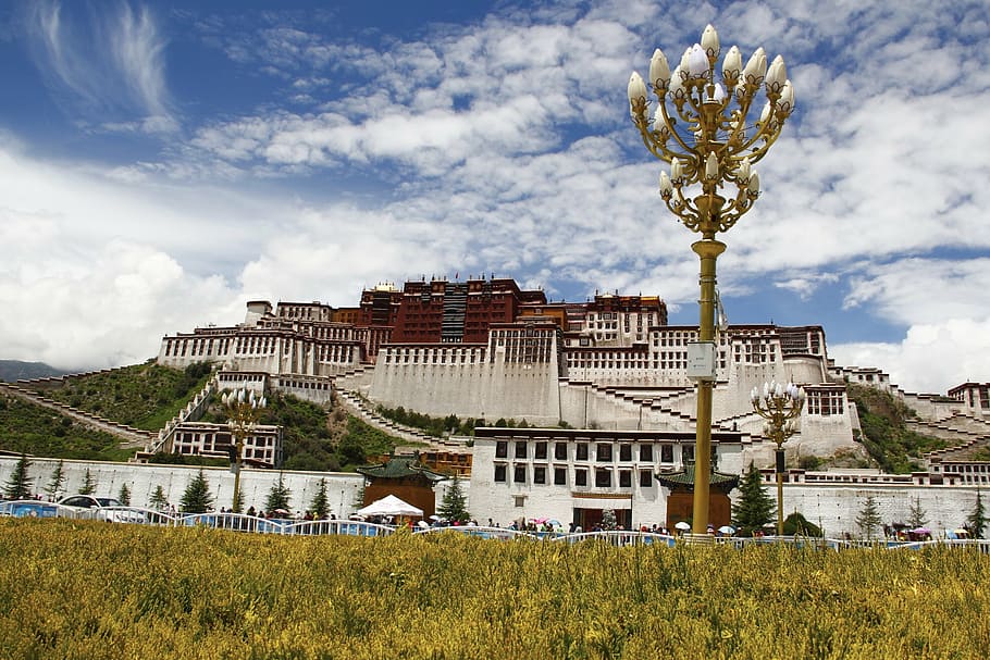 lhasa, tibet, the potala palace, architecture, built structure, HD wallpaper