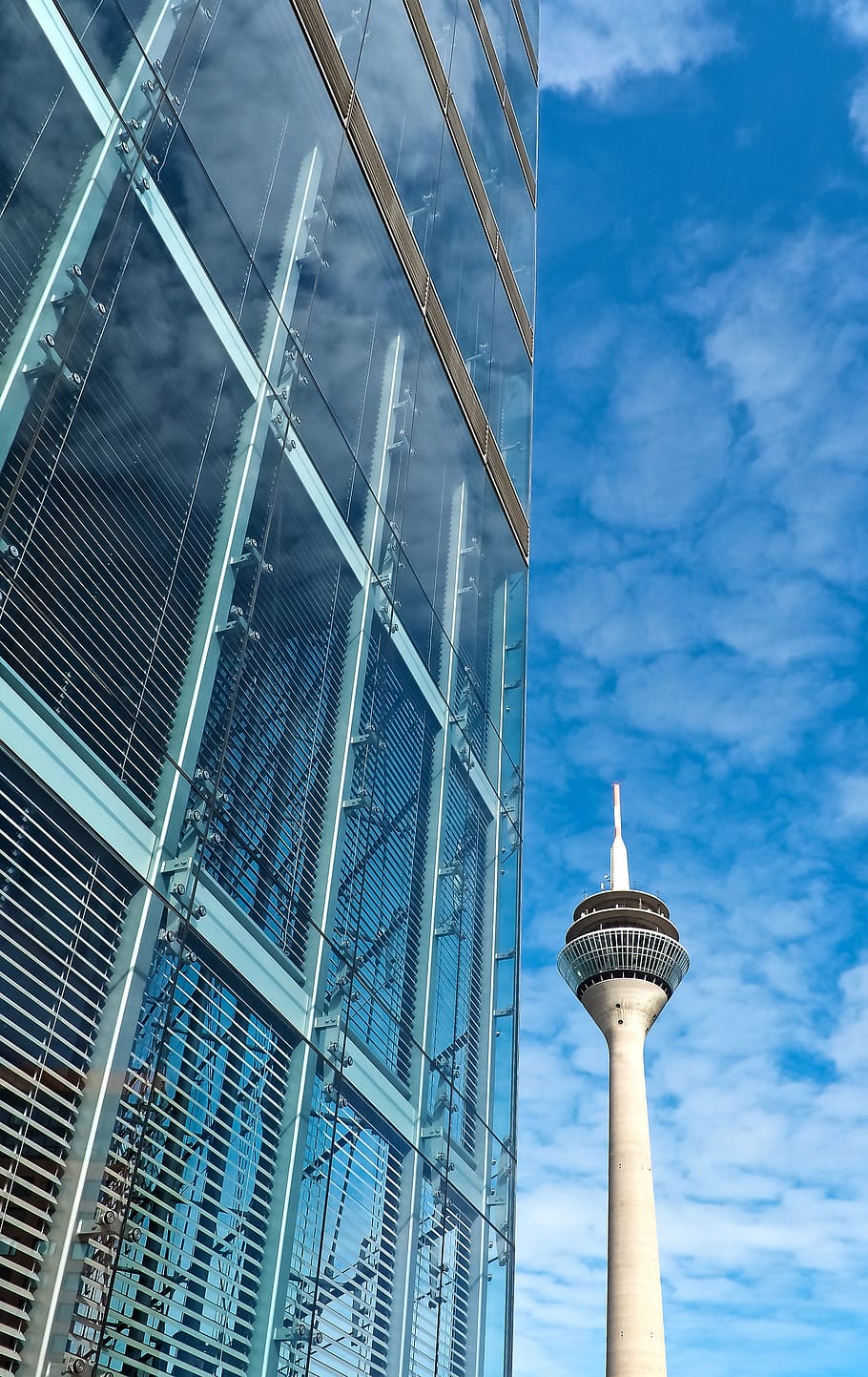 low angle photography of TV tower, architecture, modern, building HD wallpaper