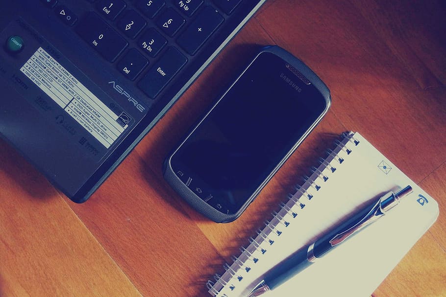 laptop, computer, smartphone, mobile, technology, devices, notepad HD wallpaper