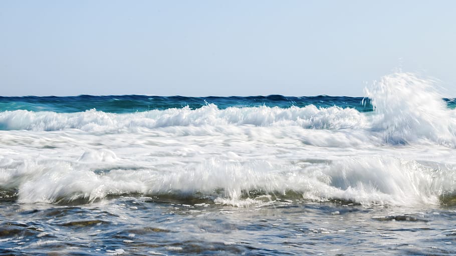 waves, motion, sea, spray, foam, water, aquatic sport, scenics - nature HD wallpaper