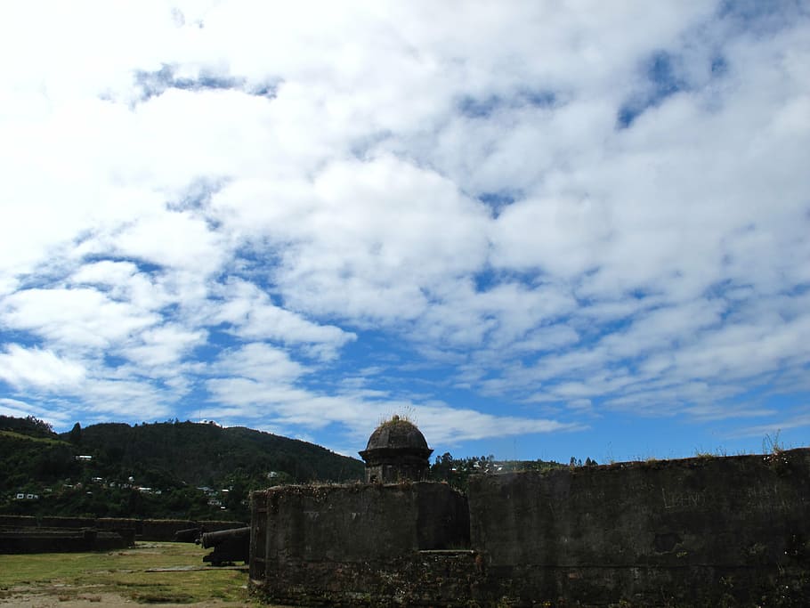 sky, clouds, green, landscape, south, chile, built structure HD wallpaper