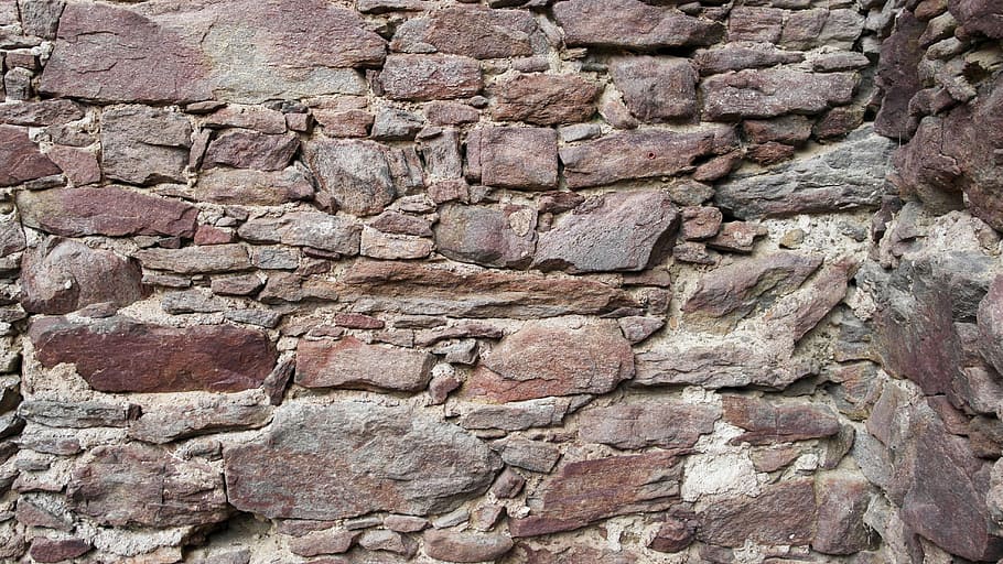 brown brick wall, stone, background, masonry, natural stones HD wallpaper