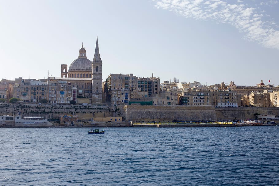 HD wallpaper: Malta, Church, basilica of our lady of mt carmel, travel ...