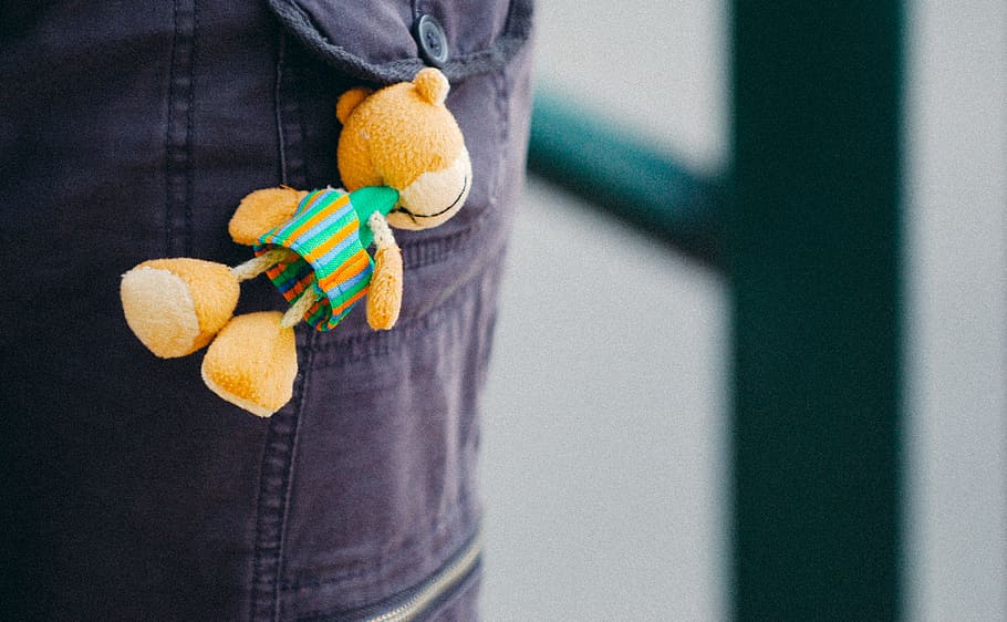 Keychain toy, objects, yellow, multi Colored, one person, indoors HD wallpaper