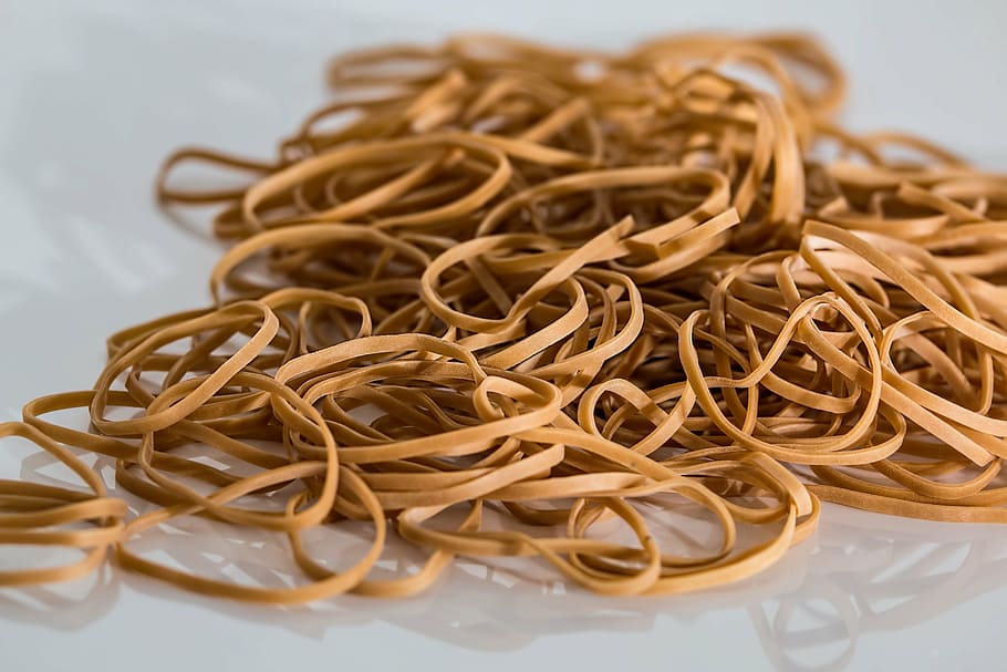 brown rubber bands