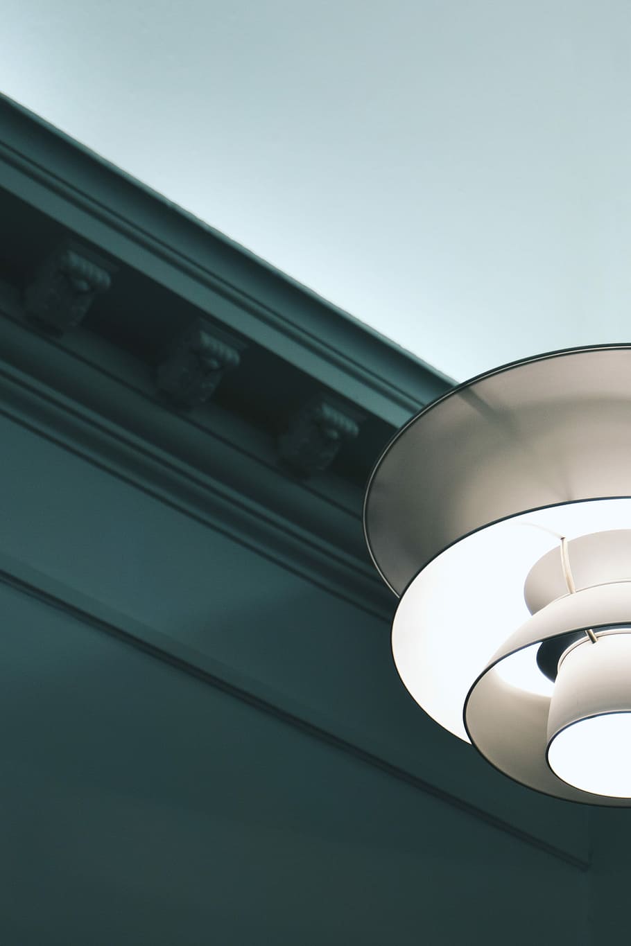 white pendant lamp, untitled, light, wall, ceiling, light shade HD wallpaper