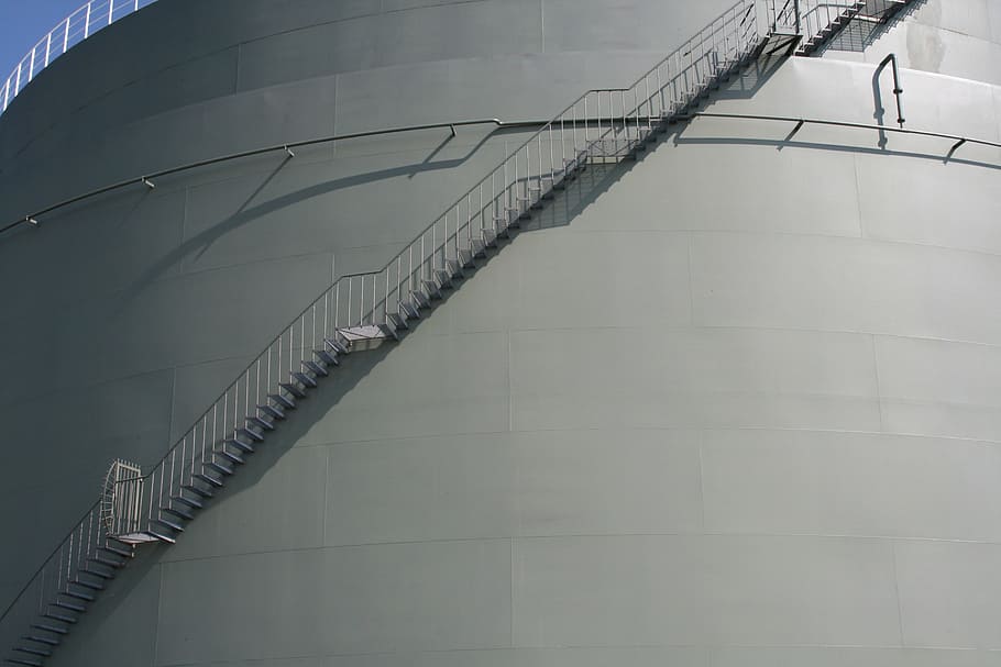 background, industry, technology, steel, stairs, metal, architecture HD wallpaper
