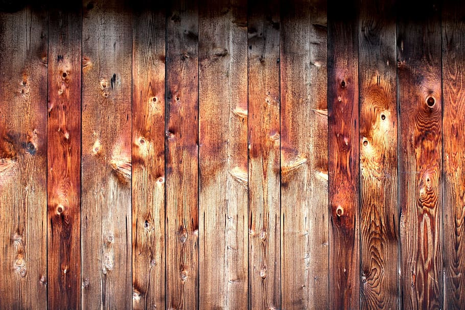brown wood plank, knotty pine, barn, background, boards, wood - Material HD wallpaper
