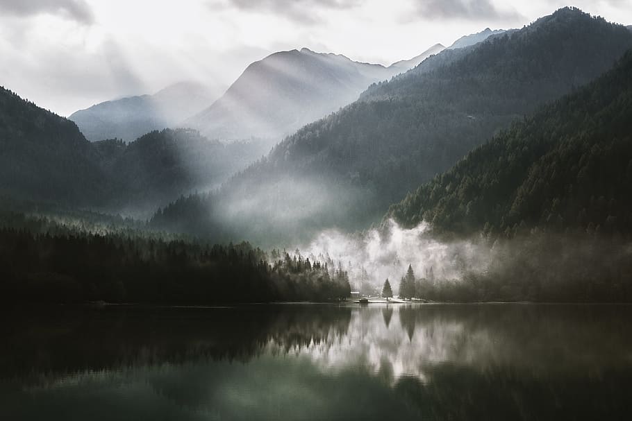 landscape, mountains, nature, sky, clouds, daylight, environment HD wallpaper