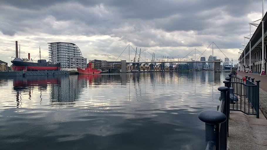 London, Excel, Docklands, Building, urban, city, industrial HD wallpaper