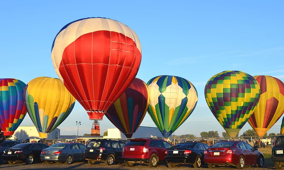 Hot Air Balloon, Balloon, Flight, fly, transportation, float, HD wallpaper