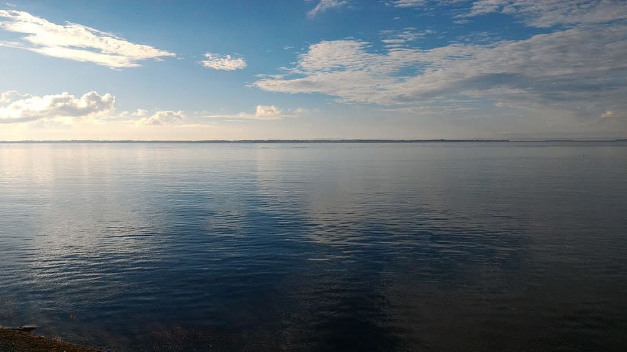 cebu, sea, sky, water, tranquility, tranquil scene, cloud - sky HD wallpaper