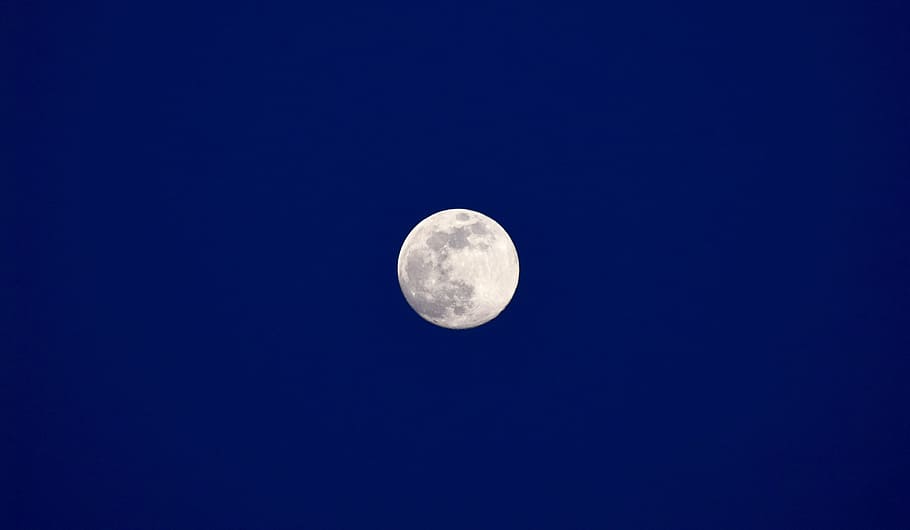 Moon, Night, Sky, Nature, Dark, Light, moonlight, landscape HD wallpaper