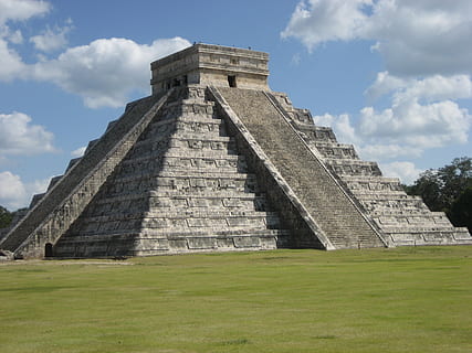 Chichen Itza, Mexico, el-castillo, chichen-itza, mayan, pyramid HD wallpaper
