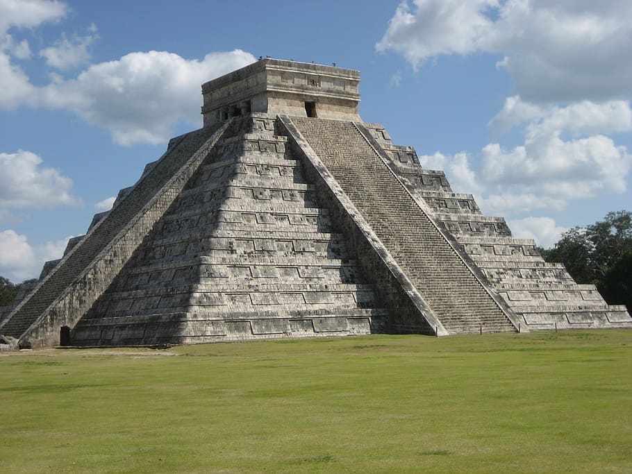 Chichen Itza, Mexico, el-castillo, chichen-itza, mayan, pyramid, HD wallpaper