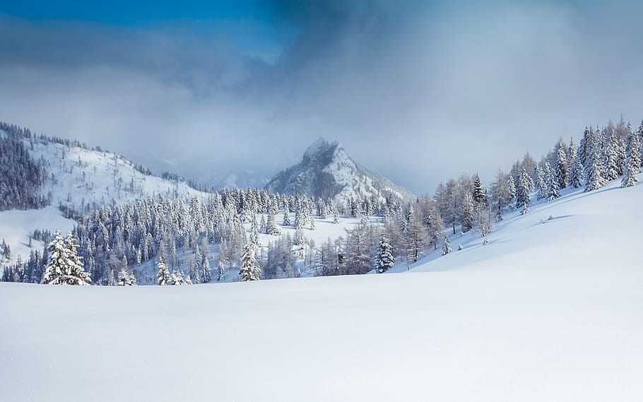mountain, highland, cloud, sky, summit, ridge, landscape, nature HD wallpaper