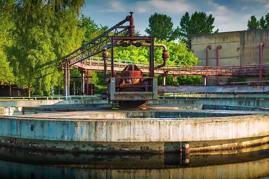 industrial, area, construction, industry, old, structure, park HD wallpaper