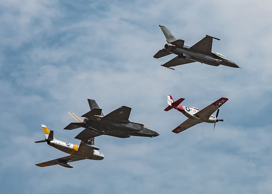 f86, f16, mustang, f35, sabre, air show, canada, air force