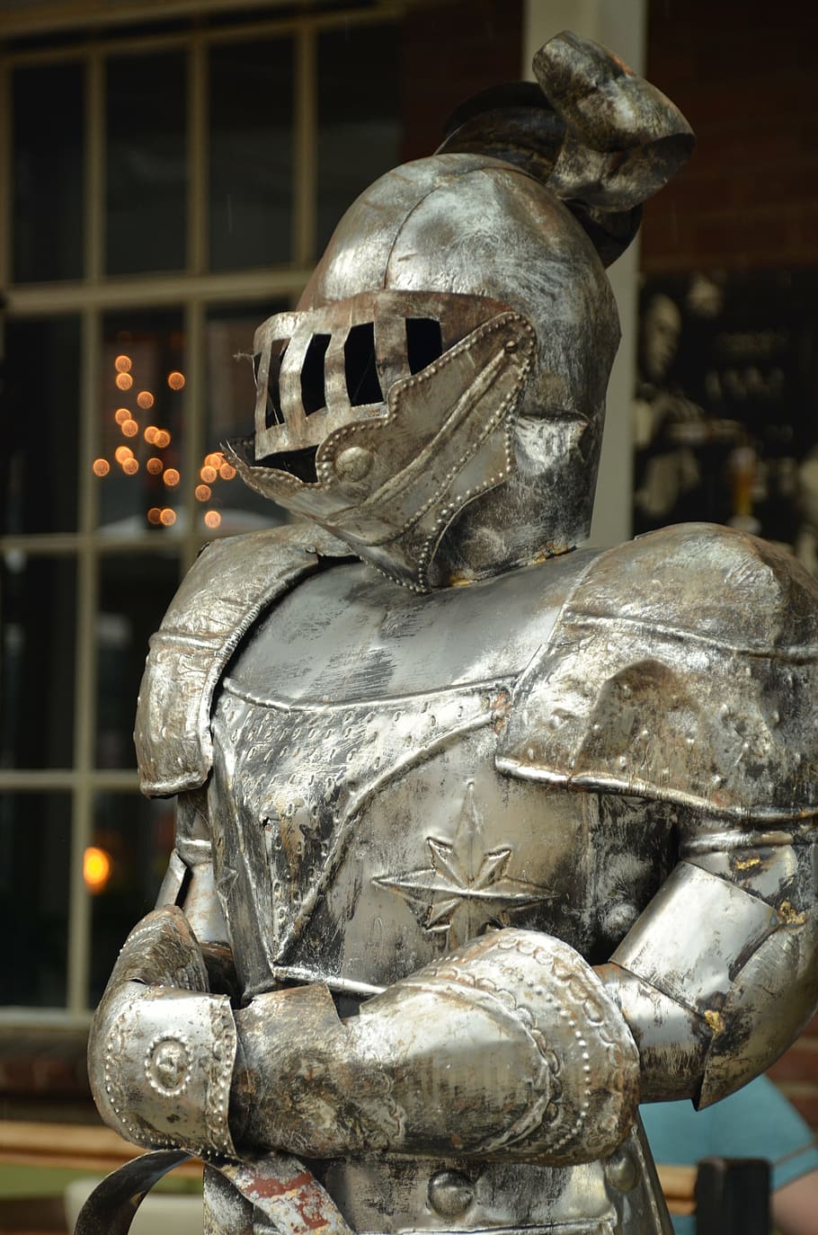 knight, armor, protection, silver, glimmen, history, sculpture HD wallpaper