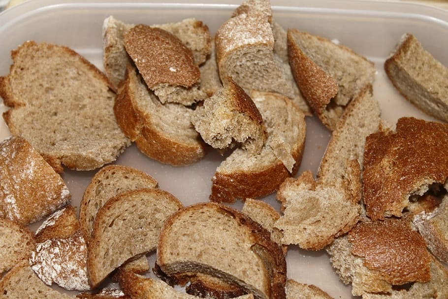 bread, white bread, eat, food, staple food, baked, bread crust HD wallpaper