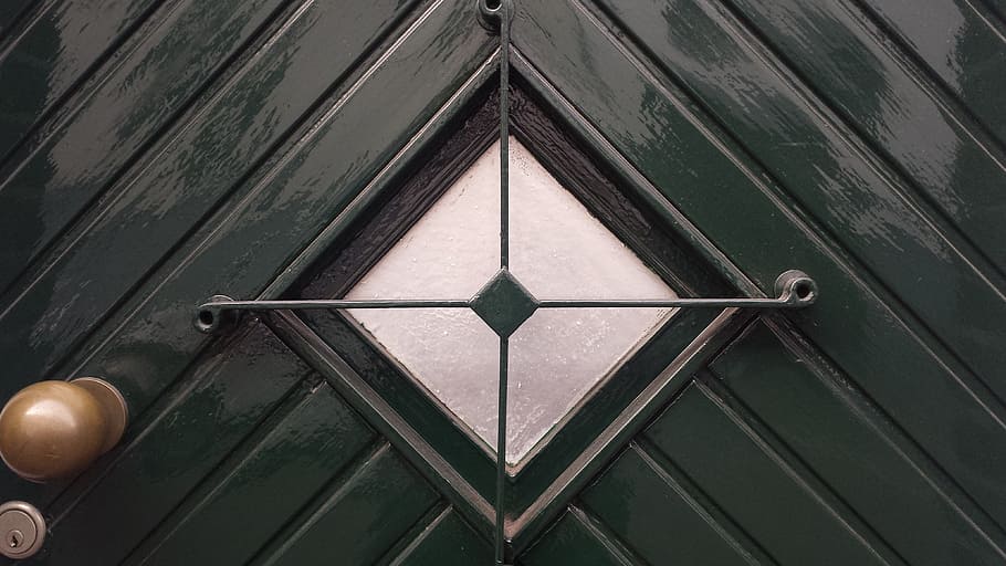 front door, window, door spy, input, historically, pattern HD wallpaper
