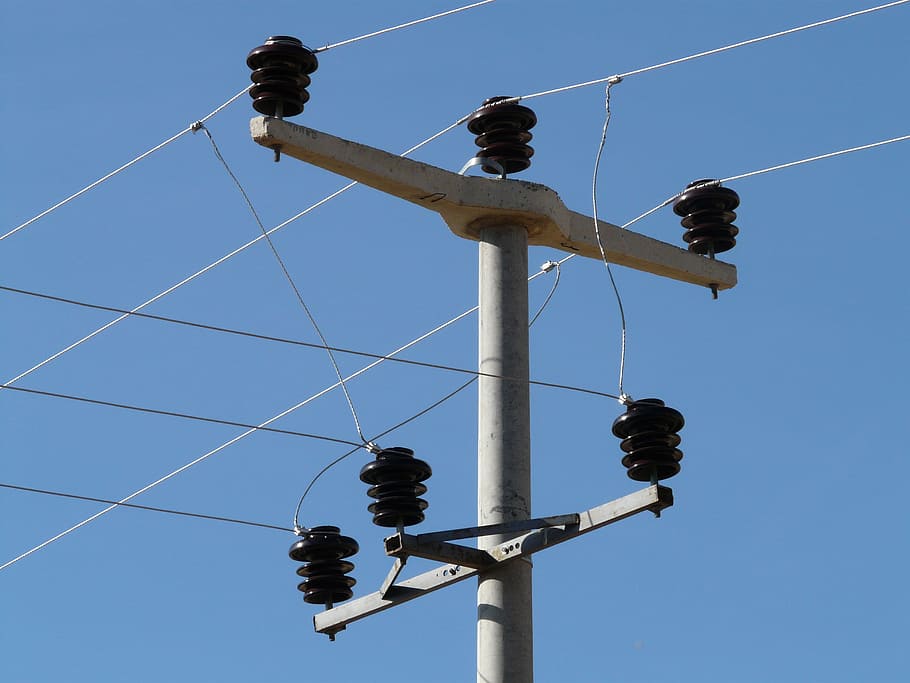 Insulators, Electricity, strommast, current, pylon, power line HD wallpaper